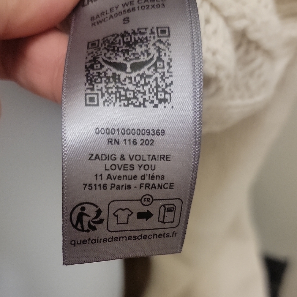 Zadig & Voltaire Beige Knit Cardigan Sweater - Picture 9 of 10